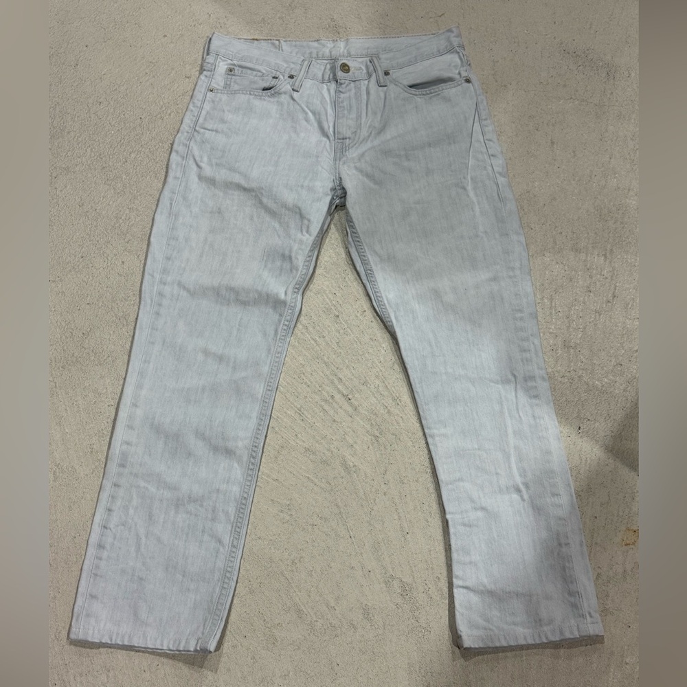 Levi’s Men's Light Silver Grey Jeans 32 x 32